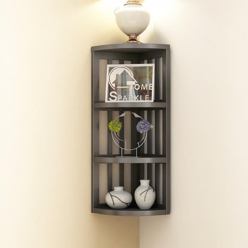 Shelves - Stripes Corner Floating Shelf - Black