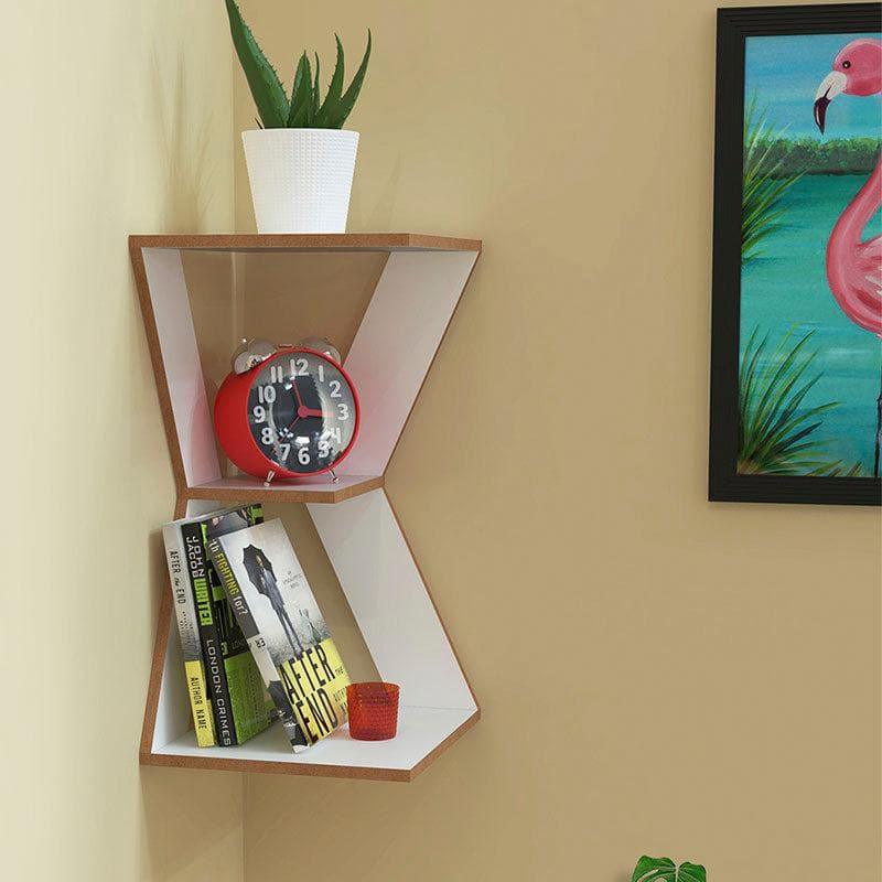 Shelves - The Zee Clan Corner Shelf - White