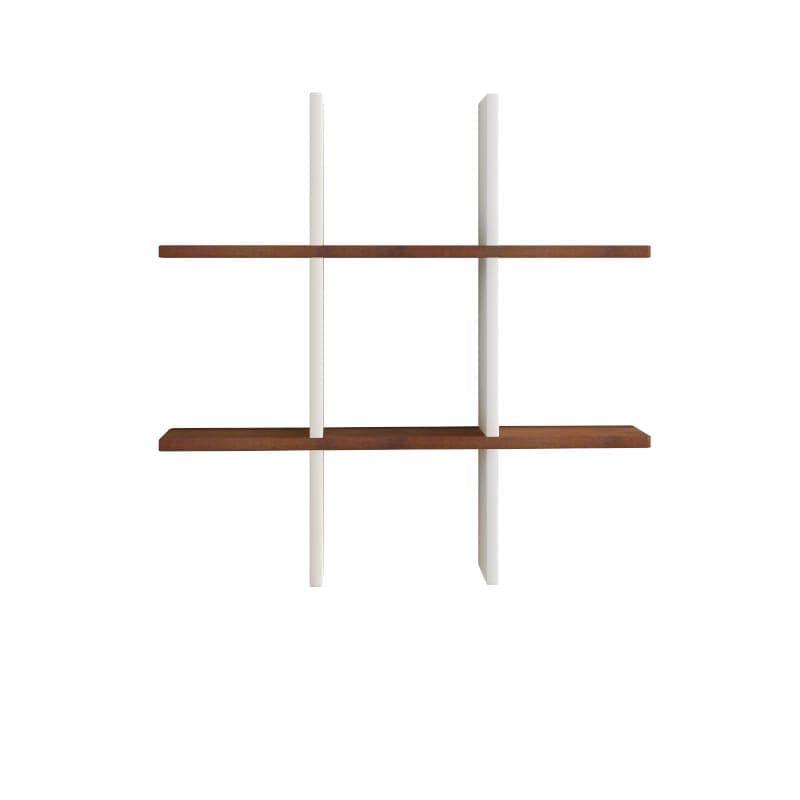 Shelves - Tic-Tac-Toe Wall Shelf - White & Brown