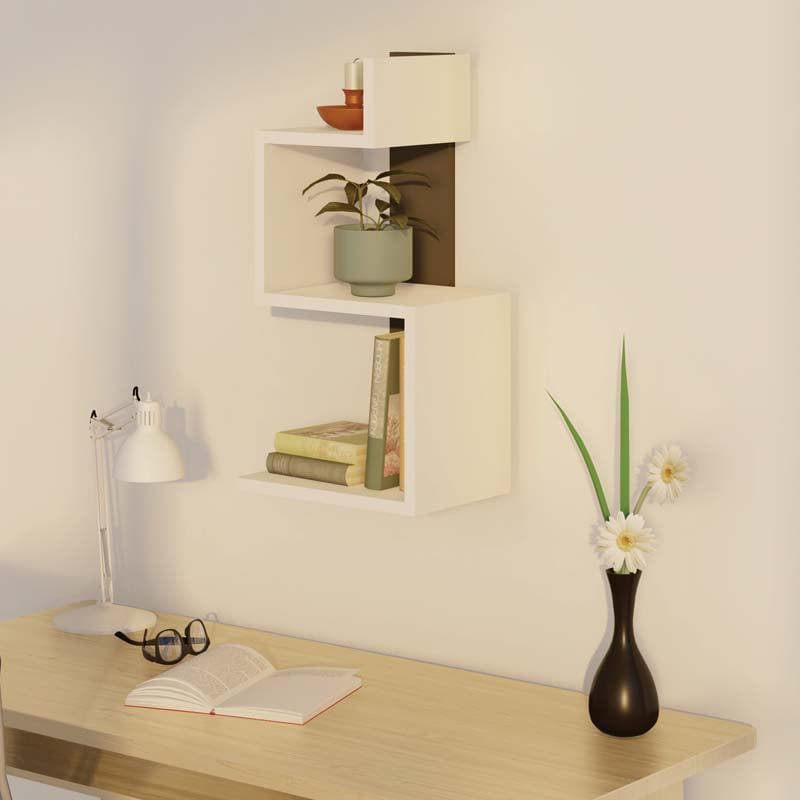 Buy Timber Trellis Wall Shelf Shelves from Vaaree