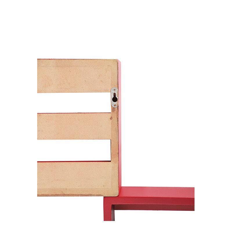 Shelves - Urbane Haven Wall Shelf - Red - Set Of Three