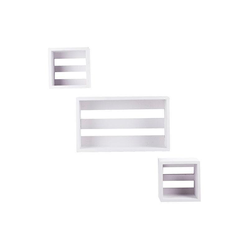 Shelves - Urbane Haven Wall Shelf - White - Set Of Three