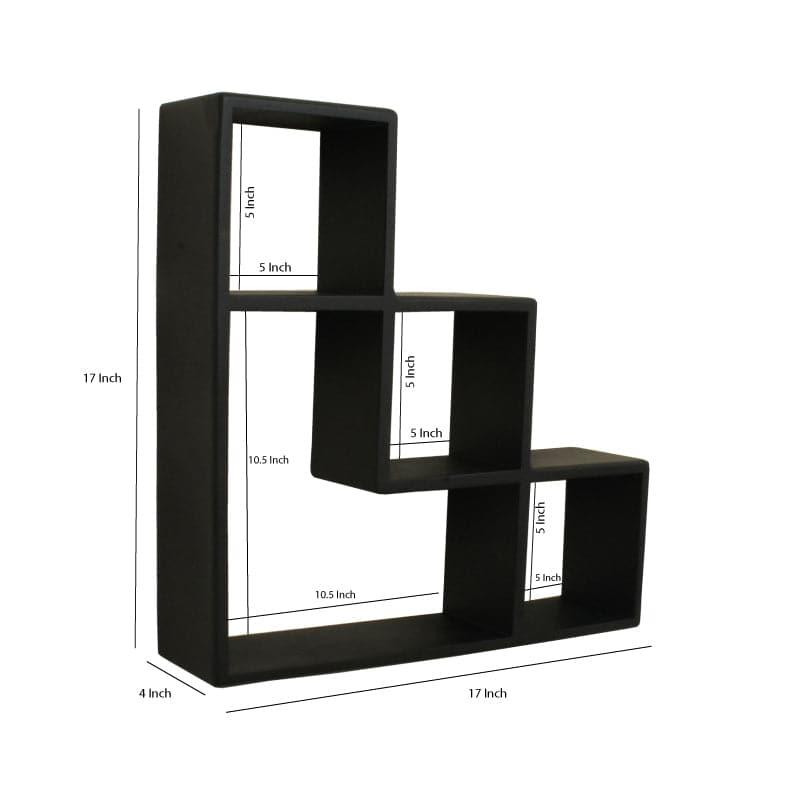 Buy Zenith Racks Wall Shelf - Black Shelves from Vaaree