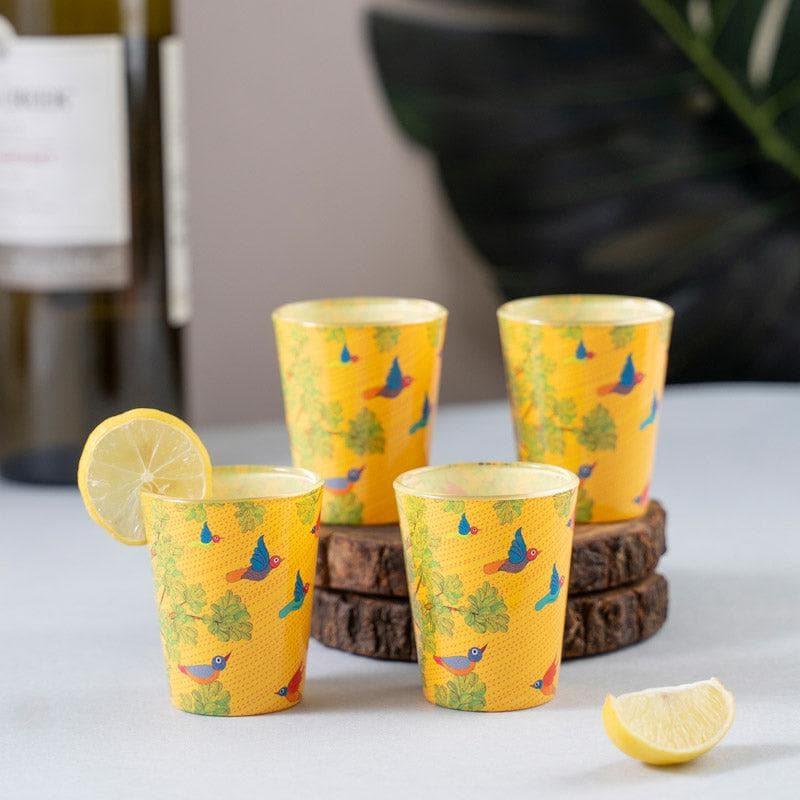 Shot Glass - Chidiya Shot Glass (30 ml) - Set Of Four