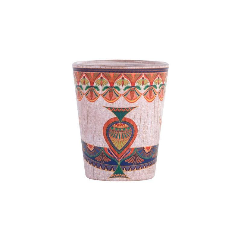 Shot Glass - Ethnic Parade Frosted Shot Glass (30 ml) - Set Of Four