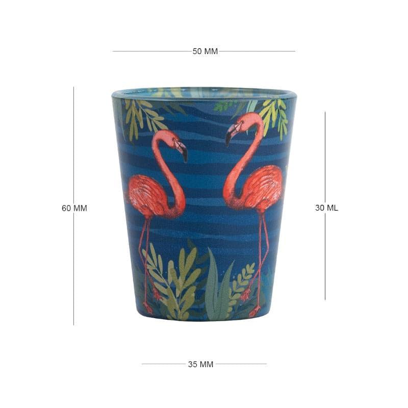 Shot Glass - Flamingo Shore Shot Glass (30 ml) - Set Of Four