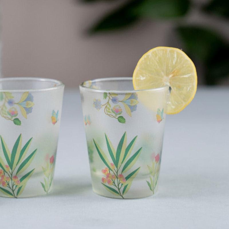 Shot Glass - Grassy Glee Frosted Shot Glass (30 ml) - Set Of Two