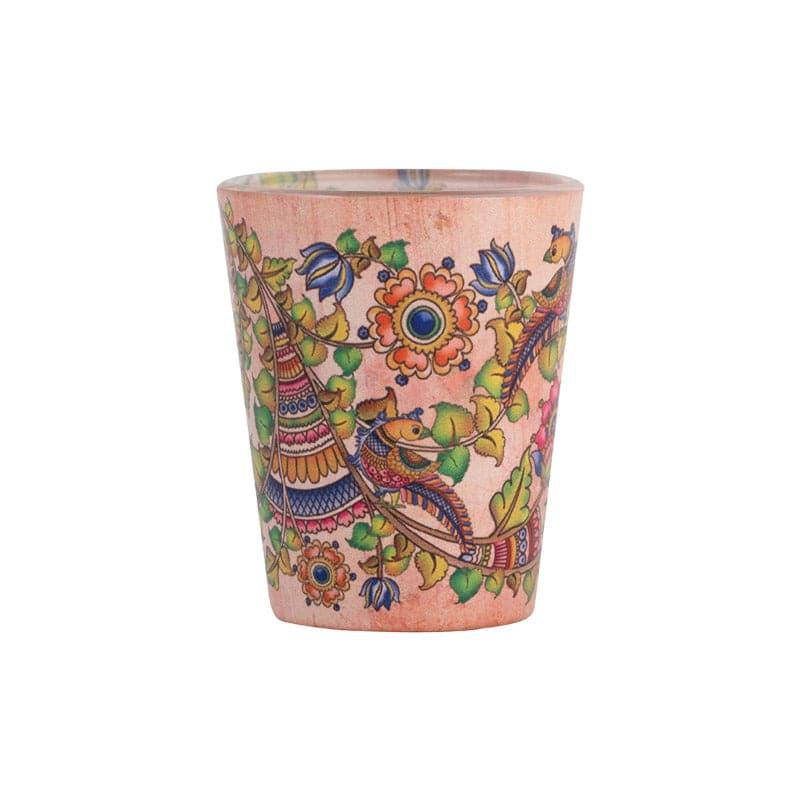 Buy Kalamkari Shot Glass (30 ml) - Set Of Four Shot Glass from Vaaree