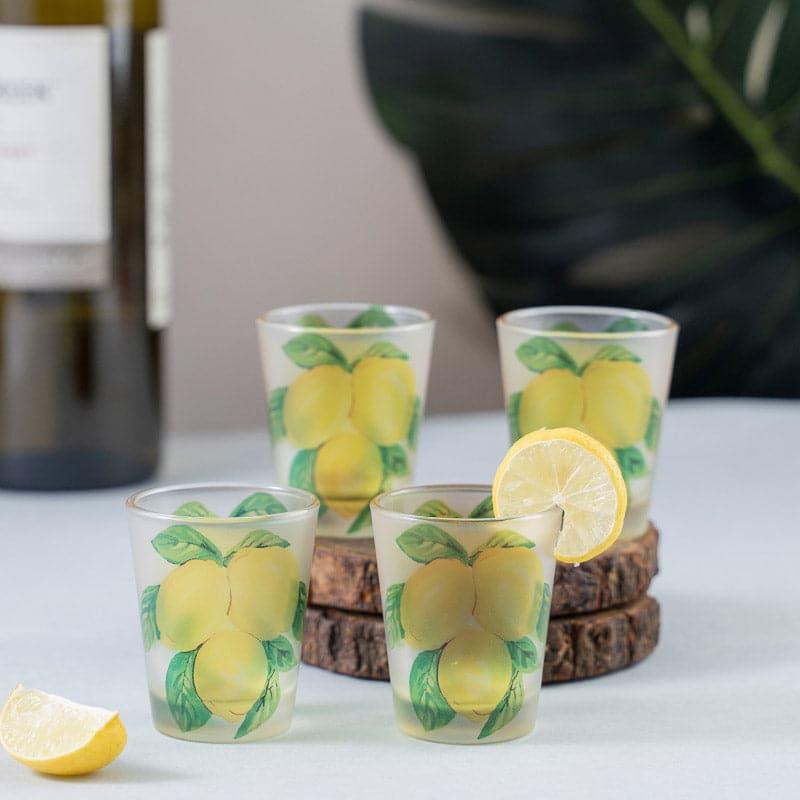 Buy Lemon Fun Shot Glass (30 ml) - Set Of Four Shot Glass from Vaaree