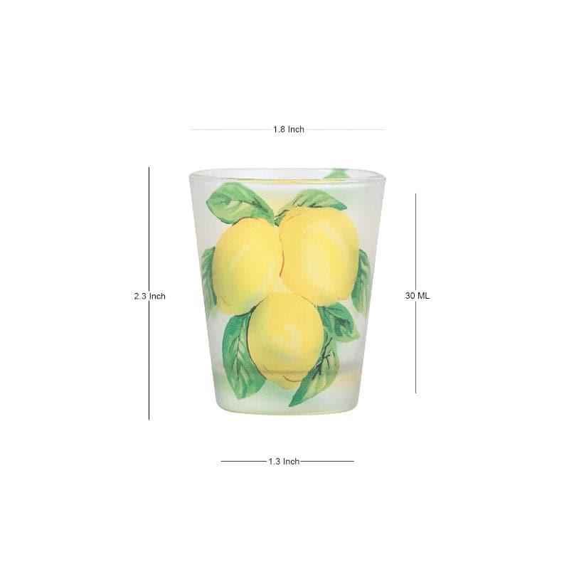 Buy Lemon Fun Shot Glass (30 ml) - Set Of Four Shot Glass from Vaaree