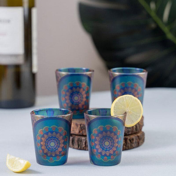 Shot Glass - Synergia Frosted Shot Glass (30 ml) - Set Of Four