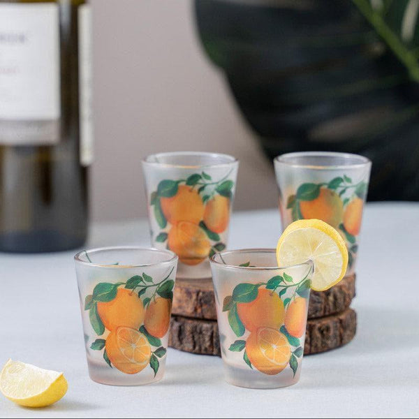 Shot Glass - Tangerine Shot Glass (30 ml) - Set Of Four