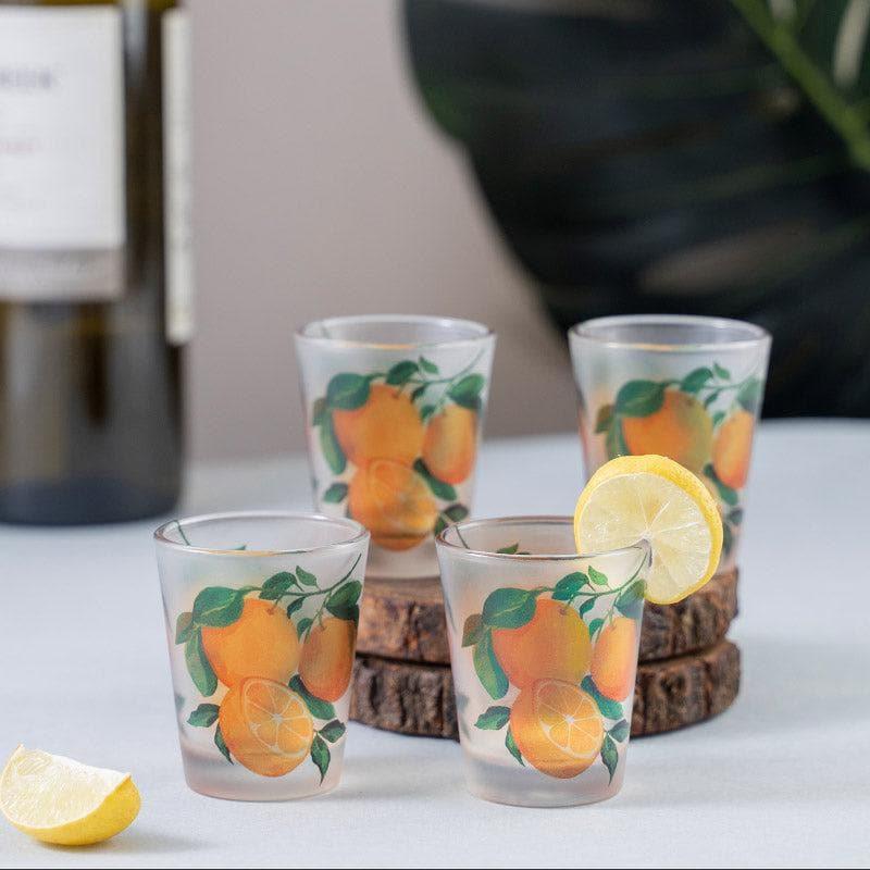 Buy Tangerine Shot Glass (30 ml) - Set Of Four Shot Glass from Vaaree