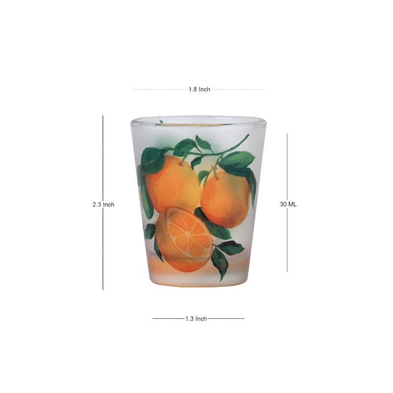 Buy Tangerine Shot Glass (30 ml) - Set Of Four Shot Glass from Vaaree