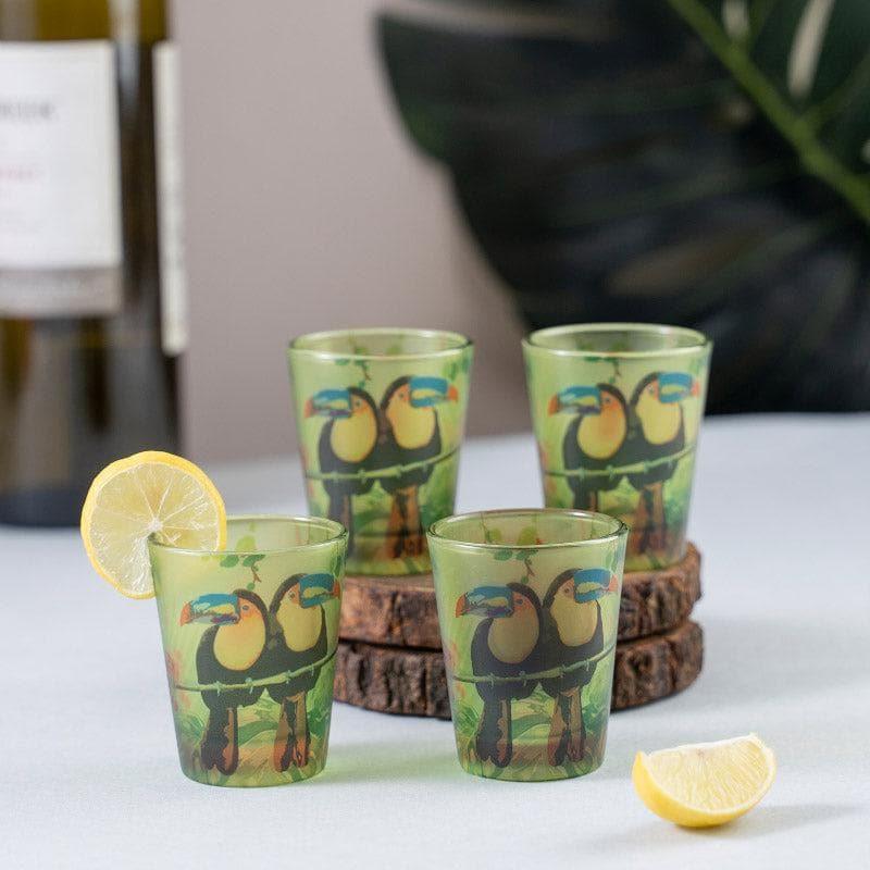 Shot Glass - Toucan Frosted Shot Glass (30 ml) - Set Of Four