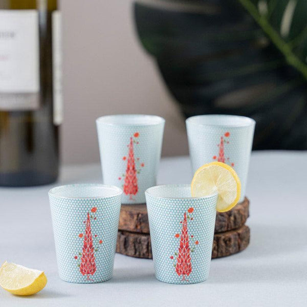 Shot Glass - Tree Of Fire Shot Glass (30 ml) - Set Of Four