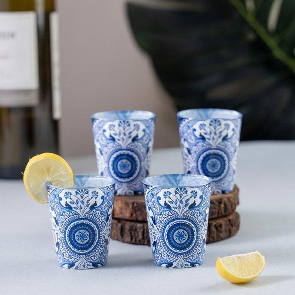 Buy Shot Glass - Turkish Tale Shot Glass (Blue) - Set Of Four at Vaaree online