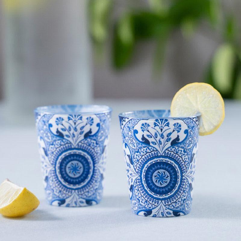 Buy Turkish Tale Shot Glass (Blue) (30 ml) - Set Of Two Shot Glass from Vaaree