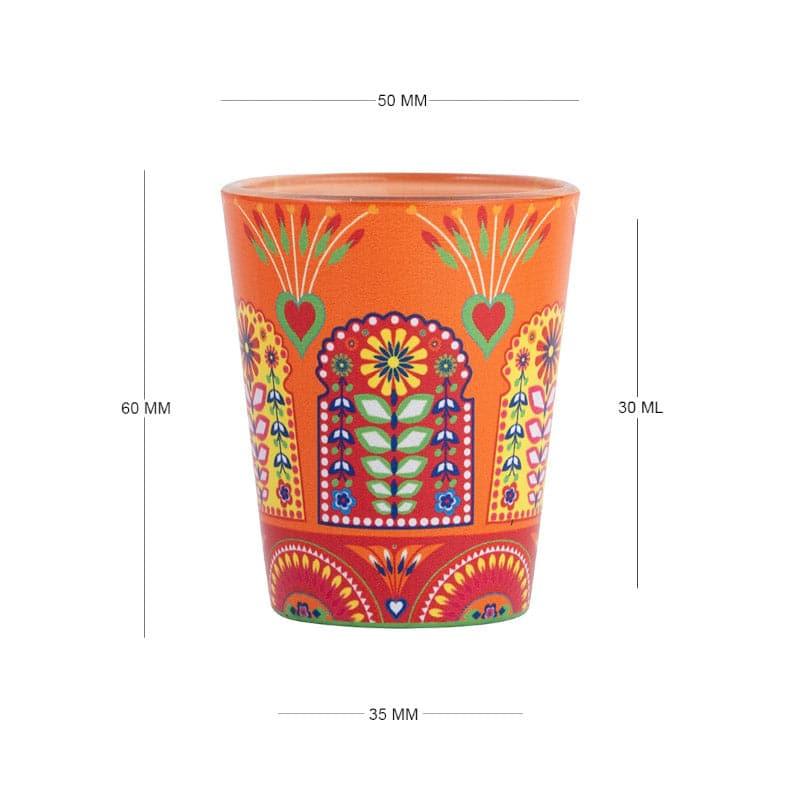 Buy Vibrant Jharokha Shot Glass (30 ml) - Set Of Four Shot Glass from Vaaree