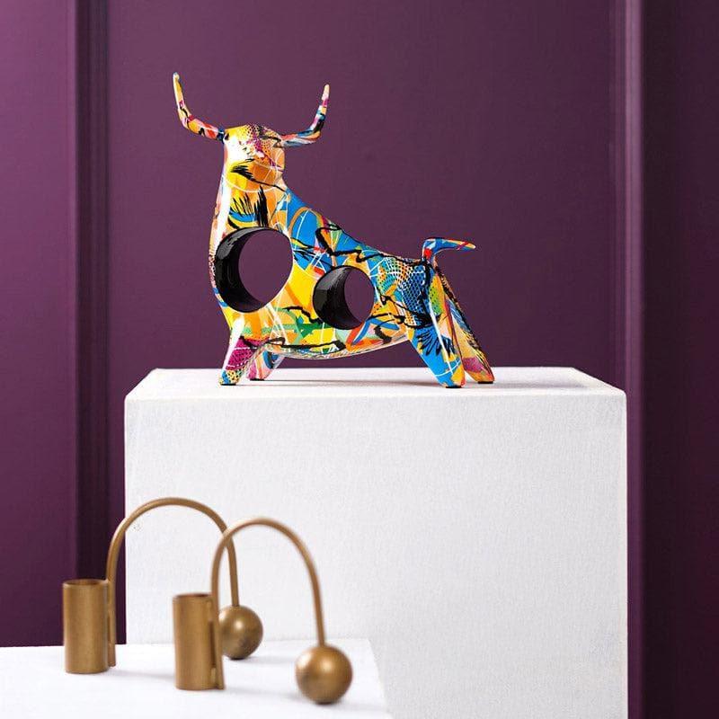 Buy Abstract Bull Showpiece - Yellow Showpieces from Vaaree