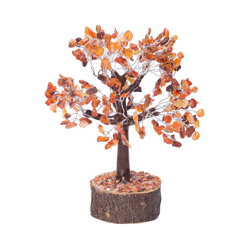 Buy Agate Wish Tree Handcrafted Showpiece - Orange Showpieces from Vaaree