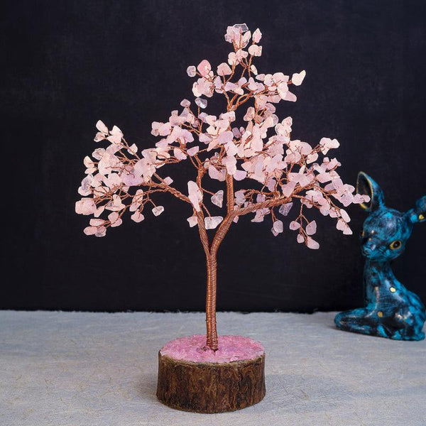 Showpieces - Agate Wish Tree Handcrafted Showpiece - Pink