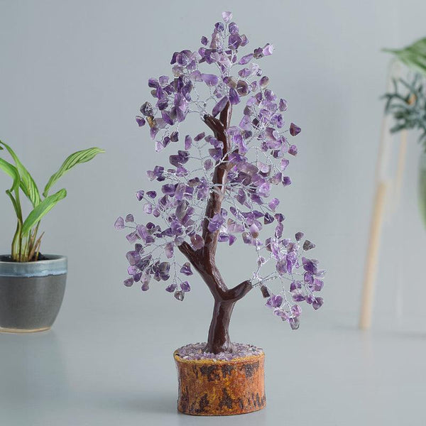 Buy Showpieces - Agate Wish Tree Handcrafted Showpiece - Purple at Vaaree online