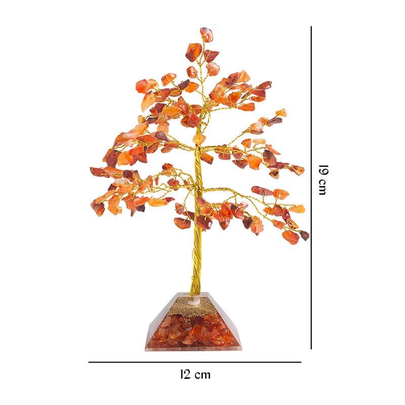 Buy Showpieces - Agate Wish Tree Showpiece - Orange at Vaaree online