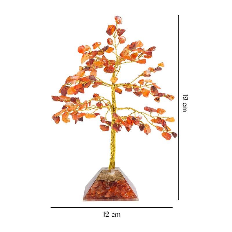 Buy Agate Wish Tree Showpiece - Orange Showpieces from Vaaree