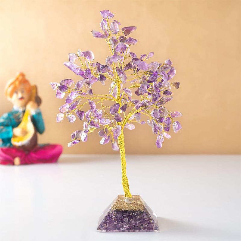 Buy Agate Wish Tree Showpiece - Purple Showpieces from Vaaree