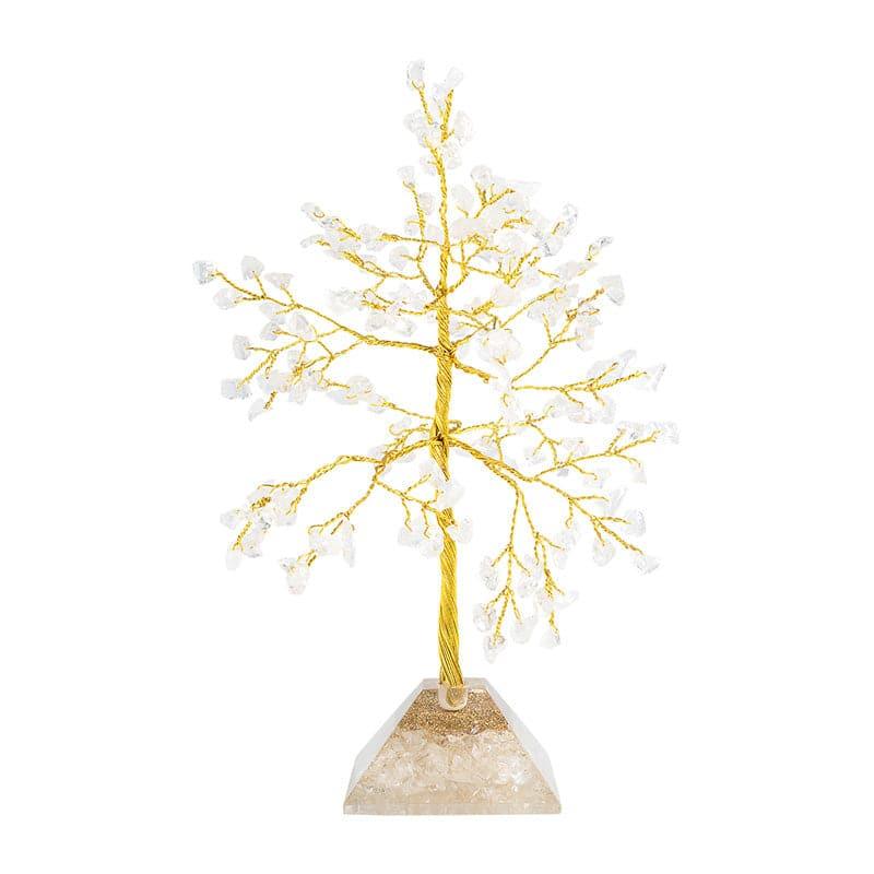 Buy Agate Wish Tree Showpiece - White & Gold Showpiece from Vaaree