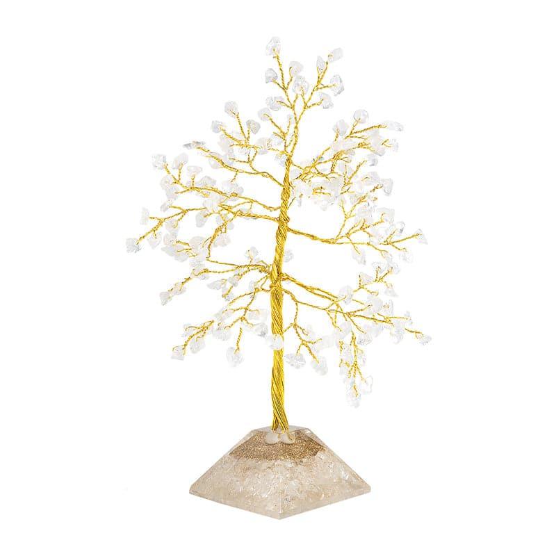 Buy Showpieces - Agate Wish Tree Showpiece - White & Gold at Vaaree online