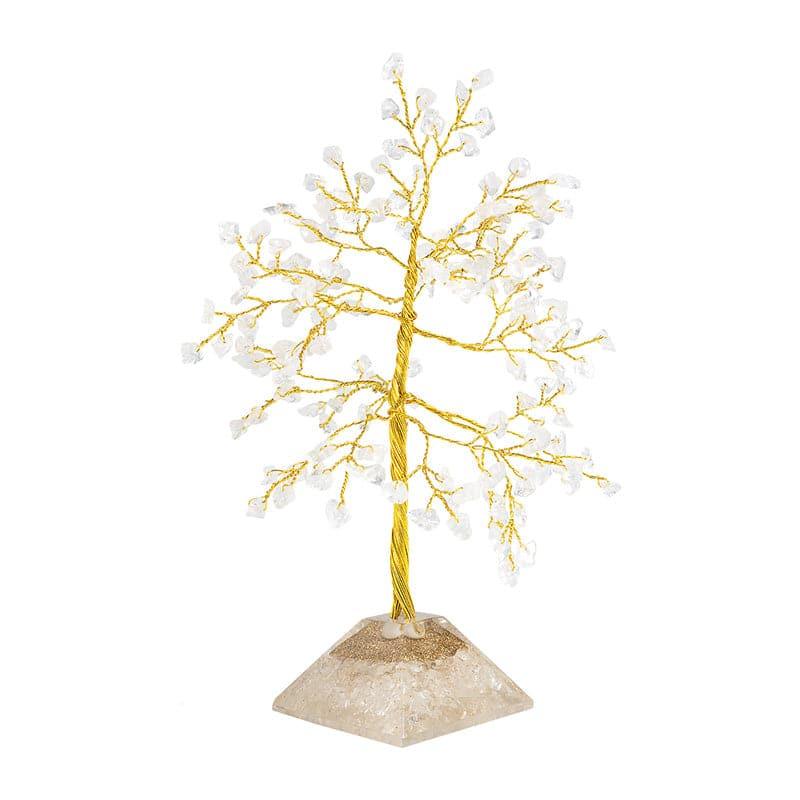 Buy Agate Wish Tree Showpiece - White & Gold Showpiece from Vaaree