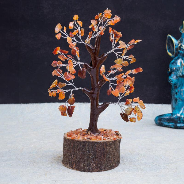 Buy Showpieces - Agate Wishing Tree Handcrafted Showpiece - Orange at Vaaree online