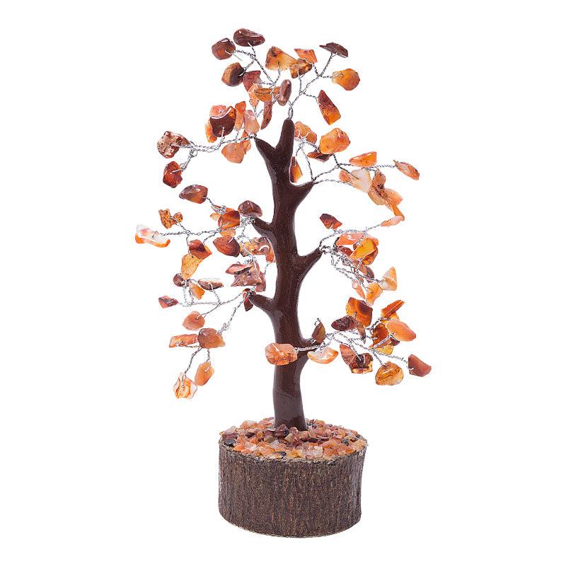 Showpieces - Agate Wishing Tree Handcrafted Showpiece - Orange