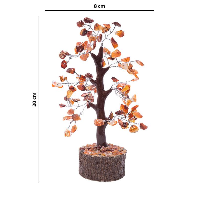 Showpieces - Agate Wishing Tree Handcrafted Showpiece - Orange