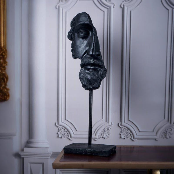Showpieces - Archaic Male Face Sculpture Showpiece