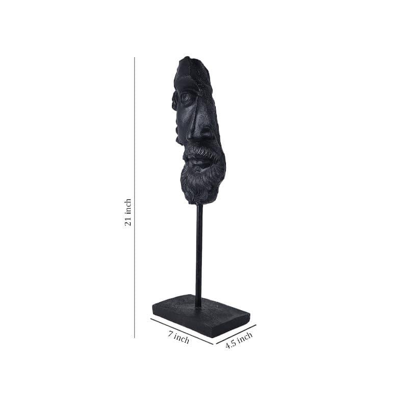 Buy Archaic Male Face Sculpture Showpiece Showpieces from Vaaree