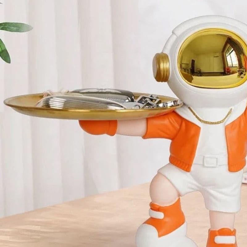 Buy Astronaut Serve Showpiece - Orange Showpieces from Vaaree