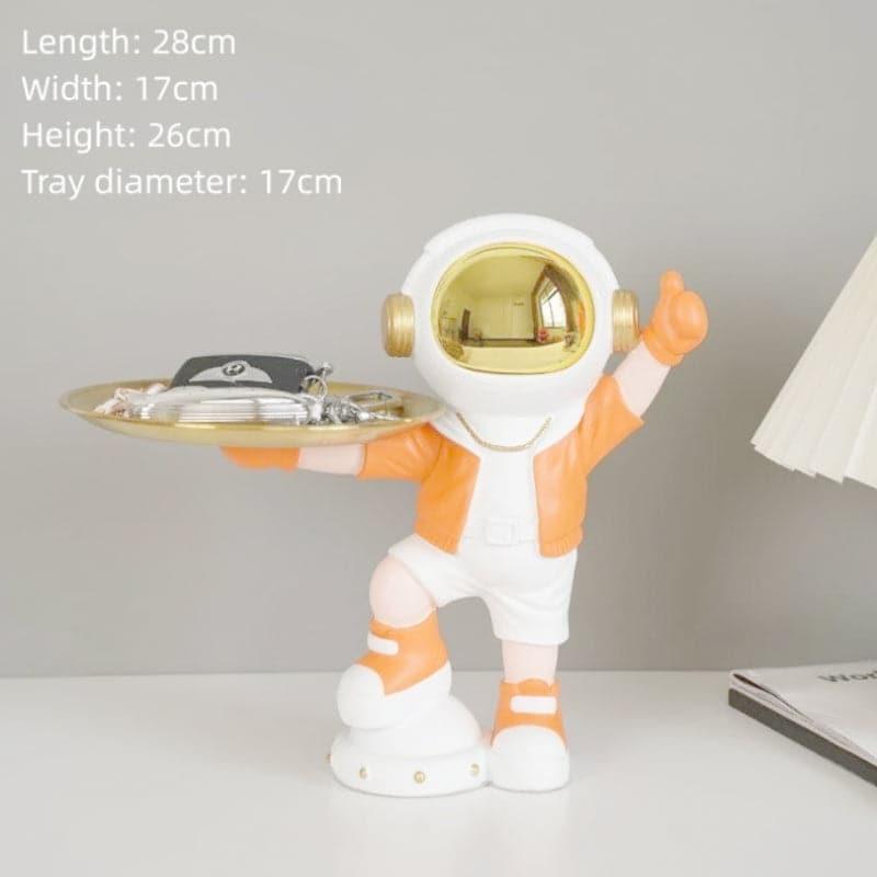 Buy Astronaut Serve Showpiece - Orange Showpieces from Vaaree