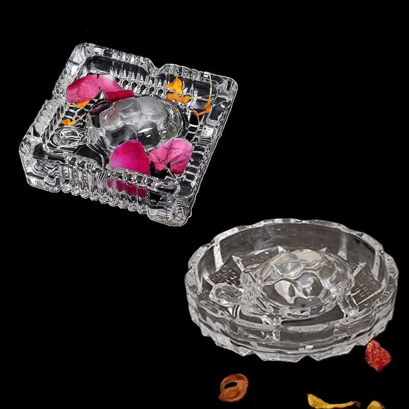 Showpieces - Atra Kachua Showpiece With Plate - Set Of Two