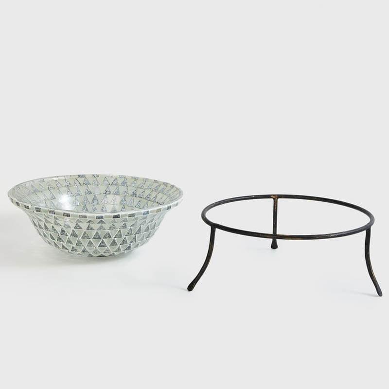 Buy Augusta Accent Bowl With Stand Accent Bowls & Trays from Vaaree