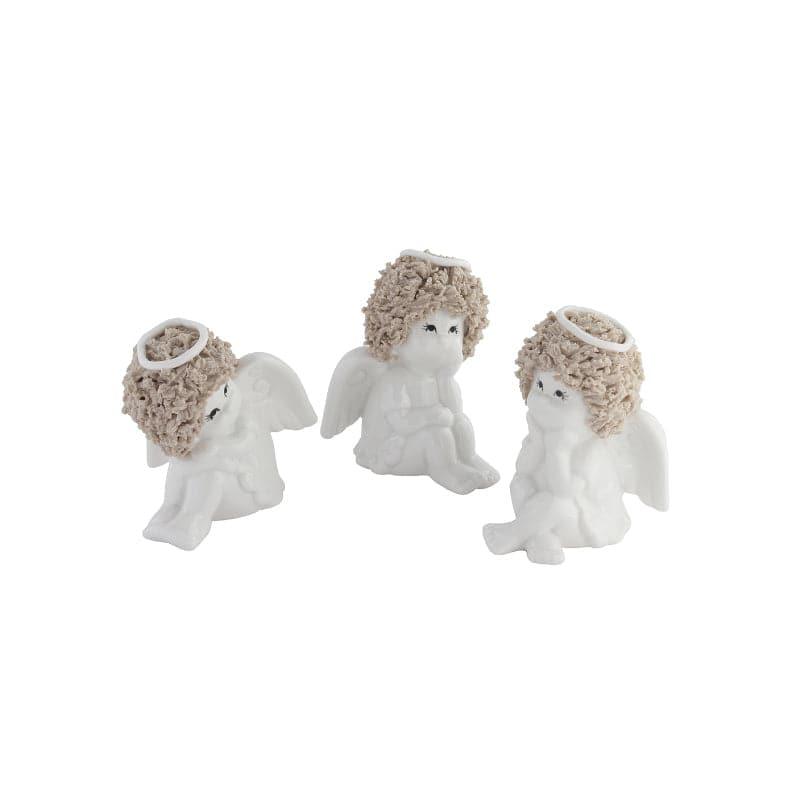 Buy Showpieces - Baby Angel Ceramic Showpiece - Set Of Three at Vaaree online