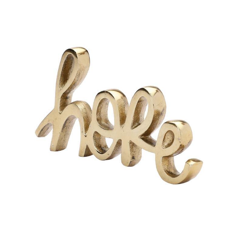 Buy Believe Bless Typography Showpiece - Gold Showpieces from Vaaree