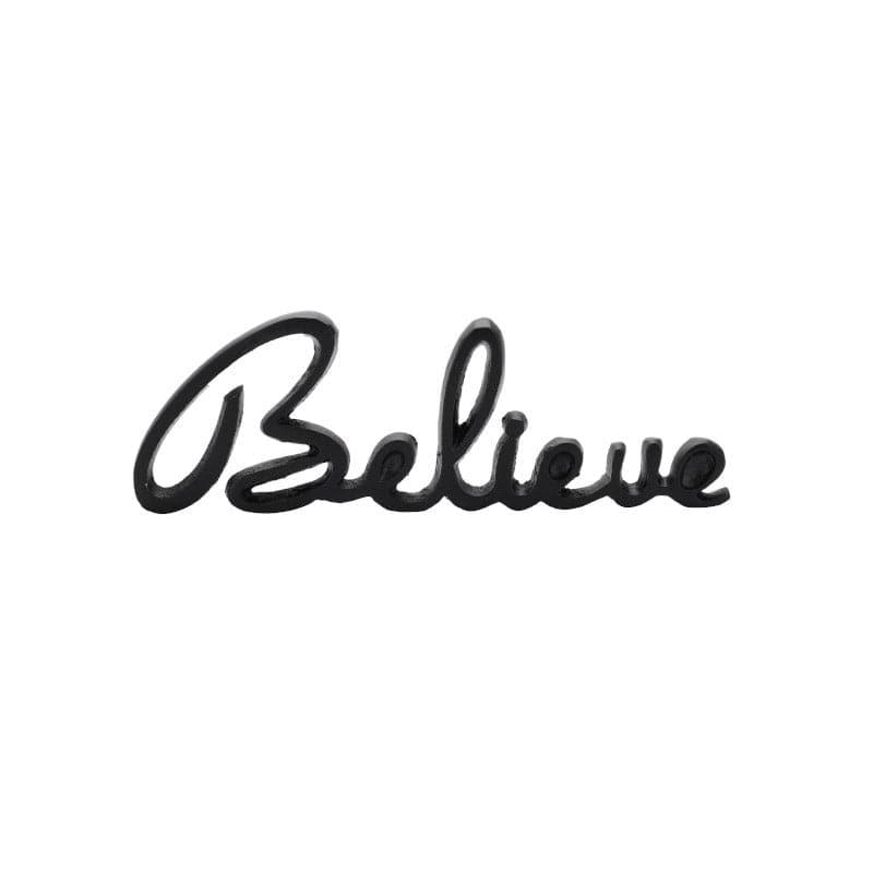 Buy Believe Loop Typography Showpiece - Black Showpieces from Vaaree