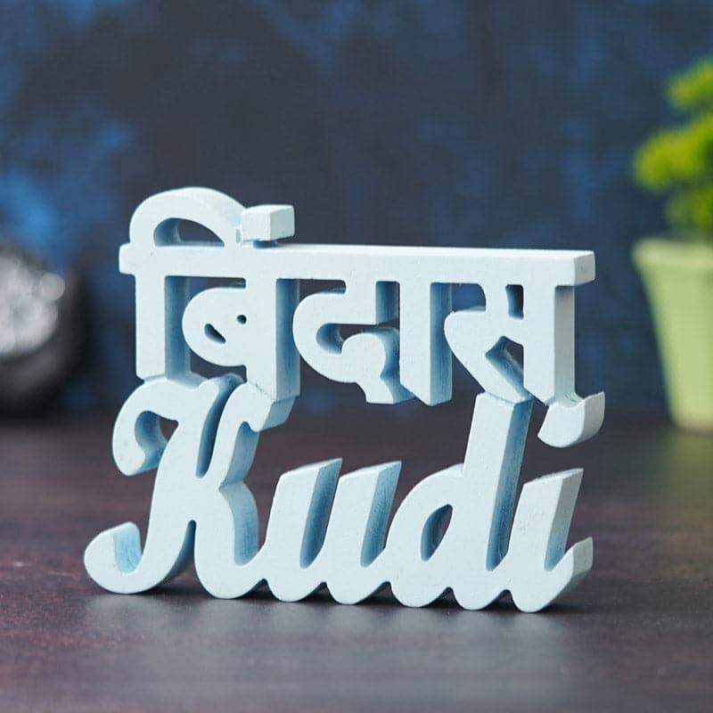 Showpieces - Bindas Kudi Typography Showpiece