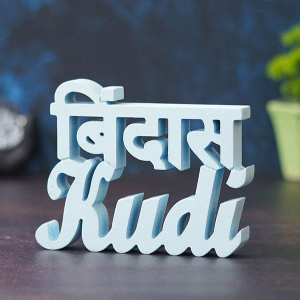 Buy Showpieces - Bindas Kudi Typography Showpiece at Vaaree online