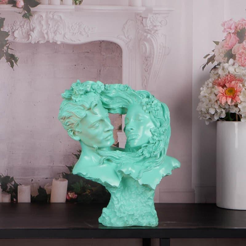 Buy Bonded Bliss Couple Showpiece - Green Showpieces from Vaaree