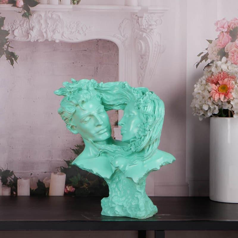 Buy Bonded Bliss Couple Showpiece - Green Showpieces from Vaaree