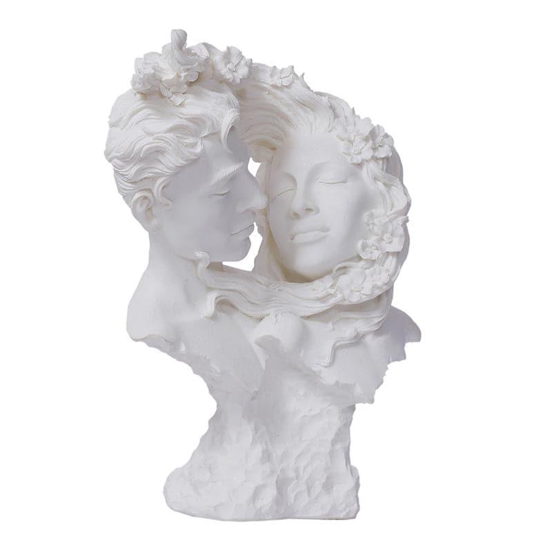 Buy Bonded Bliss Couple Showpiece - White Showpieces from Vaaree